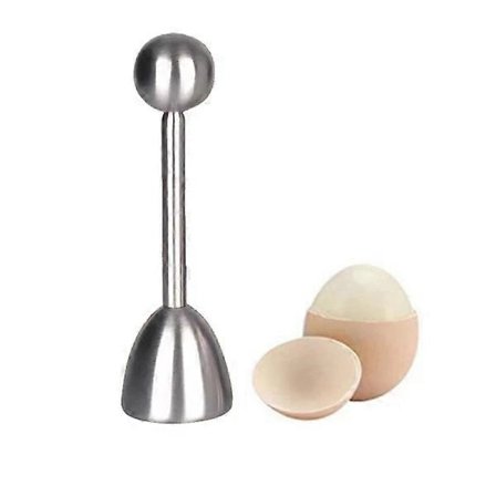Egg Topper - Skär av toppen av äggskalet, Silver
