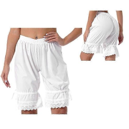 Vintage Undertøy Shorts Dame Jente Ruffle Sløyfe Bloomers Bukser Historisk Halloween Cosplay Kostyme