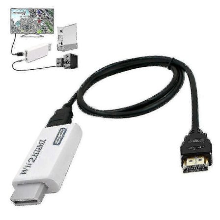 Wii till HDMI-omvandlare adapter med 1,5 m höghastighetskonverteringskabel Edition