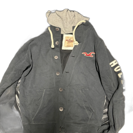 Vintage Hollister hoodie med knappar