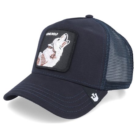 Goorin Bros. - Blå trucker Keps - The Lone Wolf Navy Trucker @ Hatstore