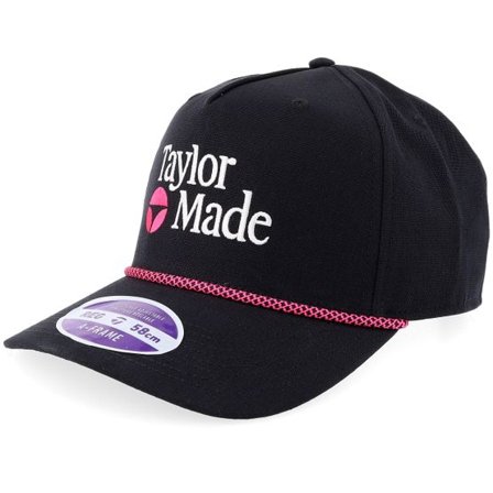 Taylor Made - Svart adjustable Keps - TM26 Lsa Stock Rope Hat Black A-rame Adjustable @ Hatstore