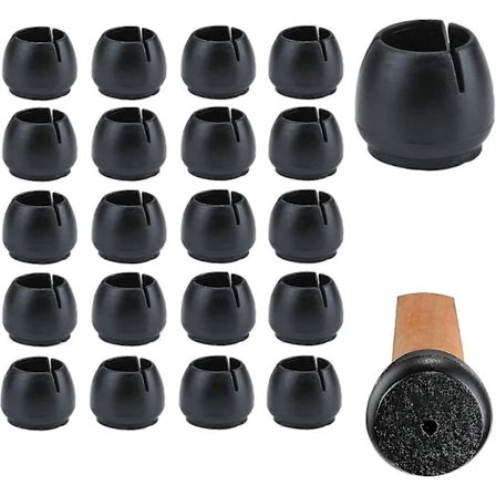 20 Stk. Stolebensbeskyttere, Stolefodbeskytter med Filt, Til Stoleben