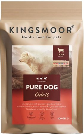 Kingsmoor Nordisk Lamm Hund 100 g
