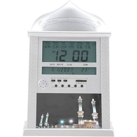 Digital vekkerklokke Iislamic vekkerklokke Azan veggklokke muslimsk P