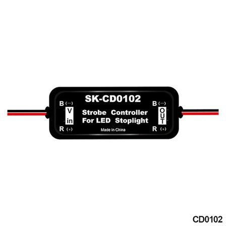 1 kpl Gs-100a Jarrut Valot Strobe Ohjain Led Takavalon Ohjain Laatikko Nopea Ja Hidas Vilkku Varoitus Toiminto