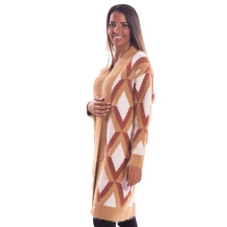 Fracomina, Cardigan Beige, Dames, Maat:XS,polyester