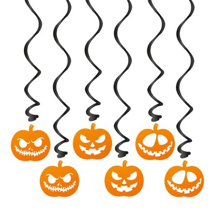 Riippuva Koriste Halloweenkurpitsat 6-pack