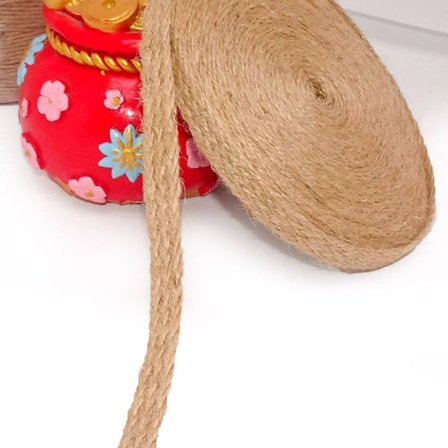 Flettet Jutebånd Reb Jute Reb 1CM