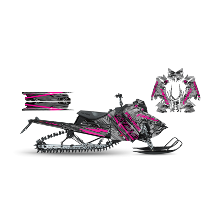Tarrasarja SweTown Elys-Pinkki 800 - Polaris Axys 850 SKS 146 2019-2021