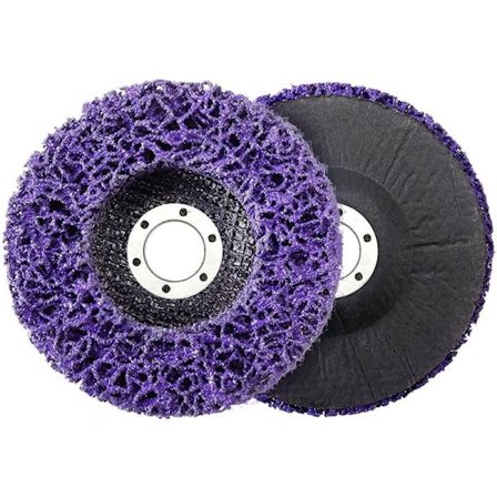 Renseskiver, slibeskive til vinkelsliber 2 stk. Rustfrit stål Renseskive 125 mm Slibende renseskive