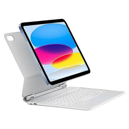 X8 Magnetiskt Läderfodral för Surfplatta Kompatibelt med iPad (2025) / 10.9 (2022), Bluetooth-kompatibelt Tangentbord och Pekplatta