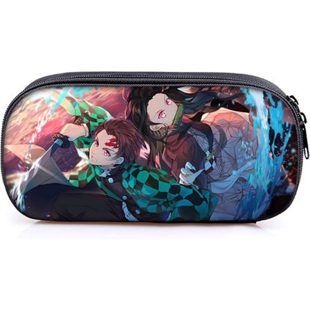 Demon Slayer Etui Japansk Anime Etui med Stor Kapacitet