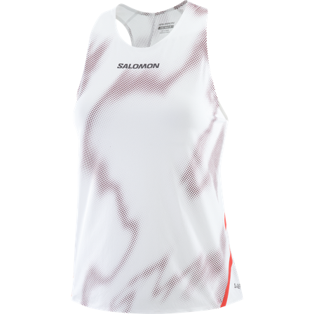 Salomon - Chemises pour femme S/lab Speed Singlet W - White / Andorra - XS