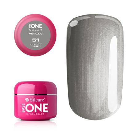 Base One - Metallic - Shadow Line 5g Uv-gel Grå