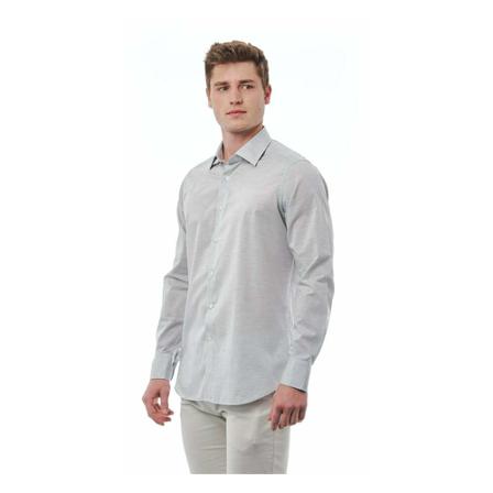 Bagutta, Formal Shirts Grijs, Heren, Maat:S