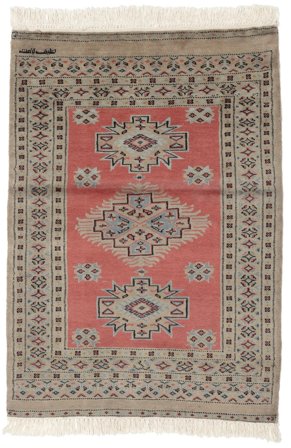 Pakistan Bokhara 2Ply Rug Oriental Brown/Dark Red (Wool, Pakistan)