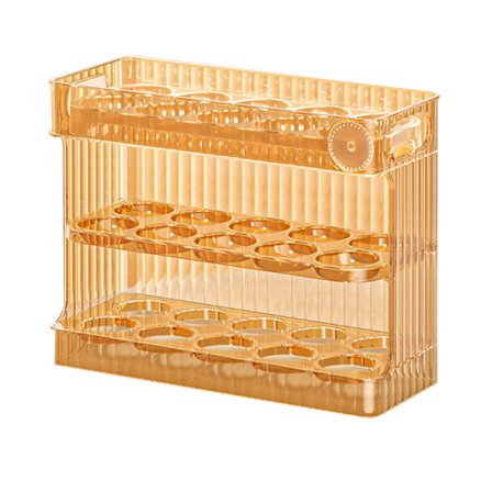 30 Äggbrickor för Kylskåp Håller Äggen Färska Amber Färg