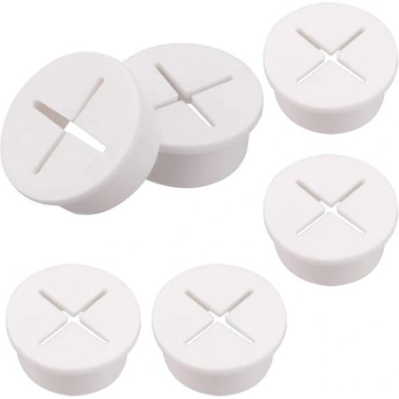 6 kpl silikonikaapelin läpivientejä 2,5 cm