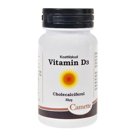 Camette Vitamin D 30 mcg 180 tabl., Helse & Madvarer, Vitaminer, D-vitamin