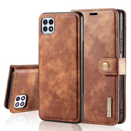 (Til Samsung Galaxy S21+) DG.MING Lædertelefoncover: Pungstil