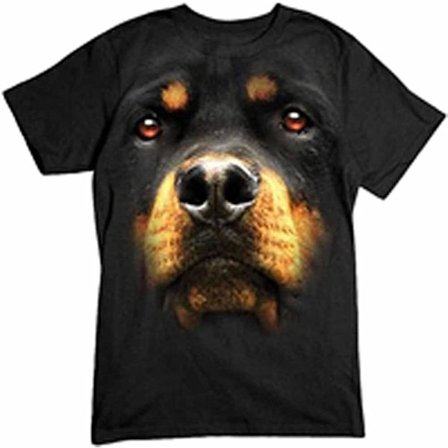 Rottweiler Face T-shirt för män