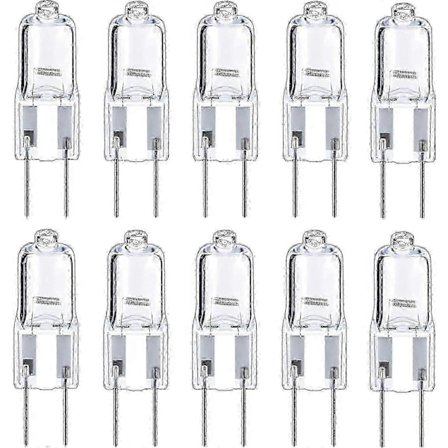 10 stk. G6.35 Halogenpære 35w 50w 12v Dæmpbar Kapselpære Gy6.35 Landskabslys Til Underskabe (FJ22) (FMY)