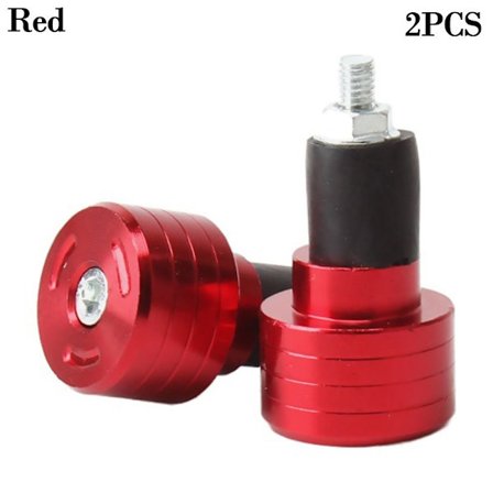 1 Par Universal Motorsykkel Håndtak Håndtak RØD