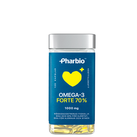 Pharbio Omega-3 Forte 1000mg, 120 Kapsler