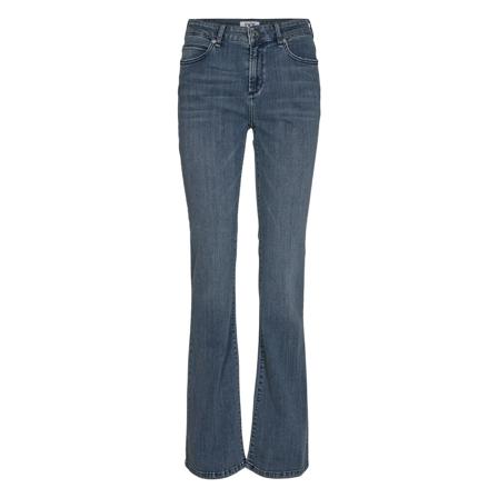 IVY Copenhagen IVY-Tara flare wash cool silver Indigo blå, Dam Flare Jeans, Dam, Storlek: W26 L32