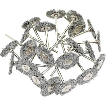 20 Ståltråd Rotasjonsbørster 2,35 mm Polerings Rotasjonsverktøy