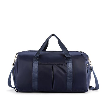 Sports Gym Bag Vanntett Weekend-reiseveske med skoskap, tørr og våt separasjon (blå)