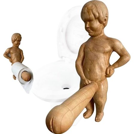 Kreativ Spoof Man Kropp Toalettpappershållare, Rolig Toalettpappersrulle