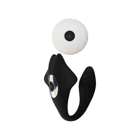 10 Frekvens Trådlös Fjärrkontroll Bärbar Massage Vibrator För Kvinnor (Svart)