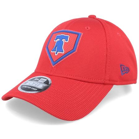 New Era - MLB Rood adjustable Cap - Philadelphia Phillies MLB21 Onfield Clubhouse 9FORTY Red Adjustable @ Hatstore