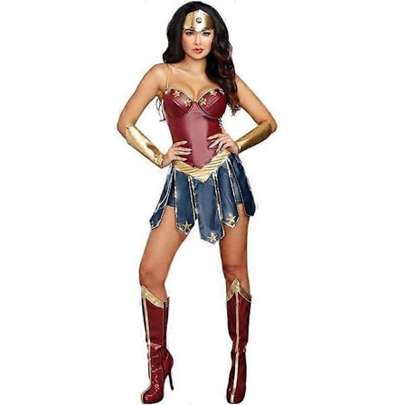Halloween Wonder Woman Kostym Party Performance Cosplay Kostym