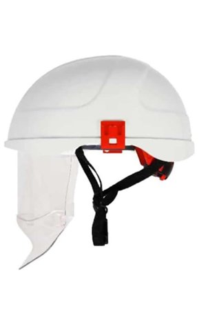Tranemo Arc Cl 1 Suojakypärä ei ilmanvaihtoa, sisäänrakennettu visiiri Valkoinen, Päänsuojaimet