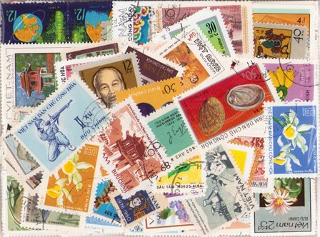 Vietnam, Nord - 400 forskellige - Stemplet
