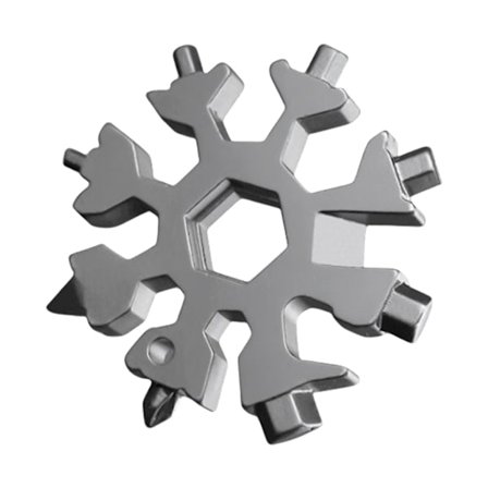 Snöflinga Multiverktyg Snö Multiverktyg Skruvmejsel Cykelverktyg Nyckelring Väska Hex