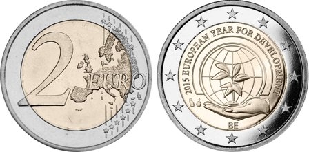 Belgium 2015 - 2015 European Year for Development - 2 euro coin