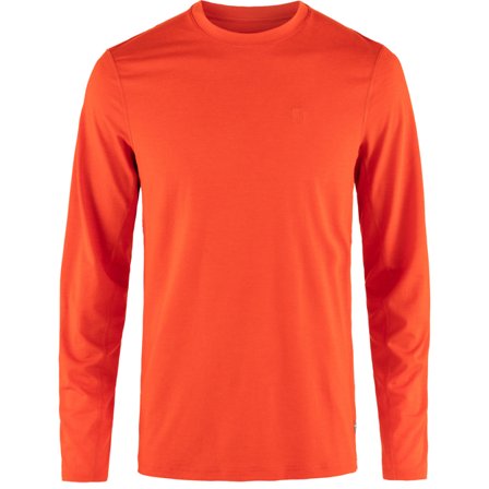Fjällräven Men's Abisko Day Hike Top in Flame Orange | Size: Small, Recycled Polyester