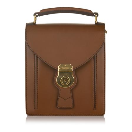 Burberry Vintage Pre -owned Dk88 Leather Satchel Brun, Dame Vintage Tasker, Størrelse: ONE Size