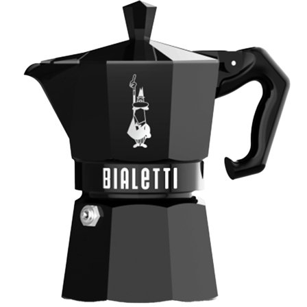 Bialetti Mokkabrygger 3 kopper, svart - Kjøp kaffemaskin hos Bakeren og Kokken
