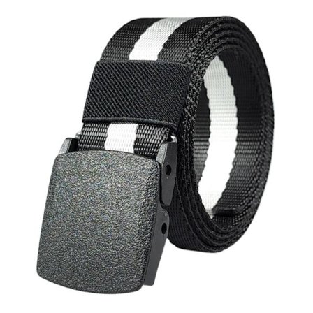 Tactical Herrebelte Militærbelte SVART-HVIT-SORT