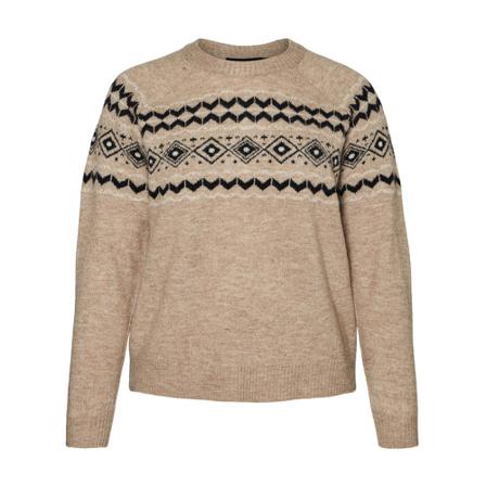 Vero Moda, Round-neck Knitwear Grijs, Dames, Maat:L