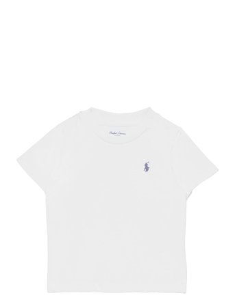 Ralph Lauren Baby Cotton Jersey Crewneck Tee - White - 75-79