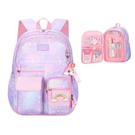 Skole tasker Studenter Rygsæk LILLA L