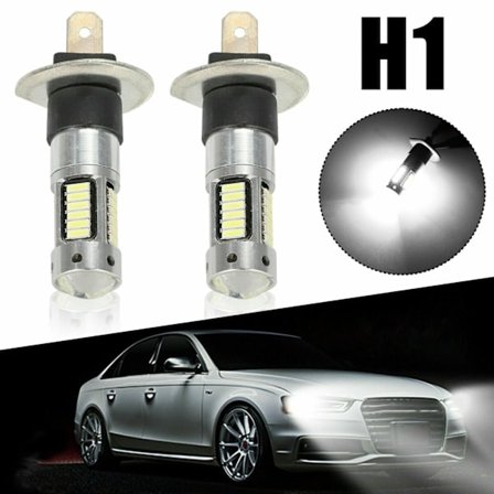 Nyt 2x H1 LED tågelys/pære forlygte sæt fjernlys pærer H