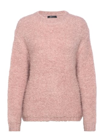 Gina Tricot Boucle Knitted Sweater - Pink - S