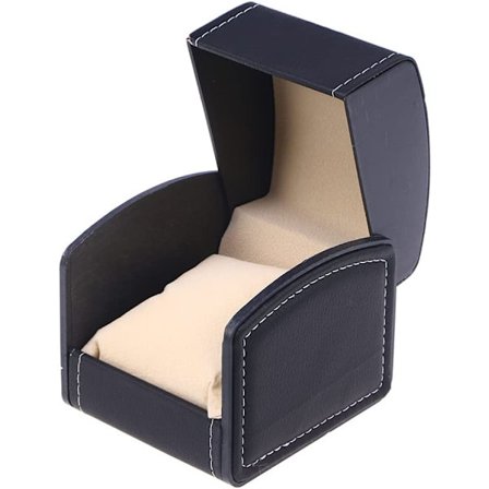 Kvadratisk urboks i skinnimitasjon, svart